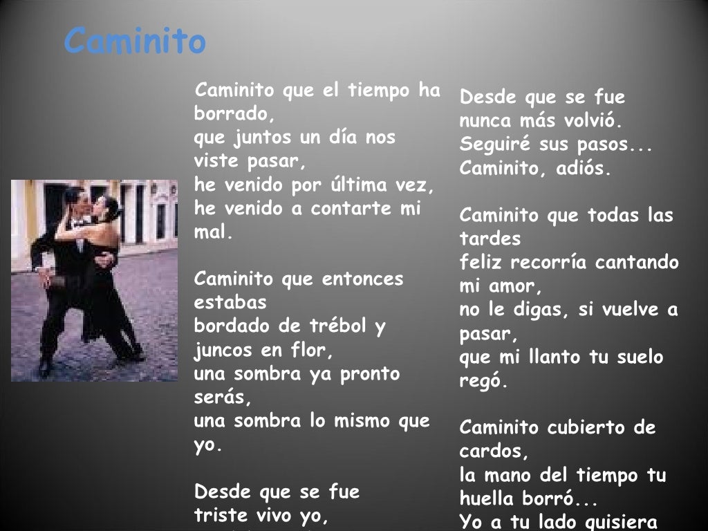 Asi Se Baila El Tango Letra