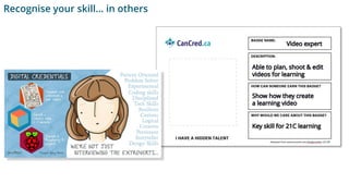Recognise your skill… in others
 