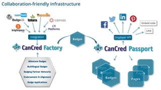 Collaboration-friendly infrastructure
Displayer API
Badges
Integration
LTI
Platforms
 