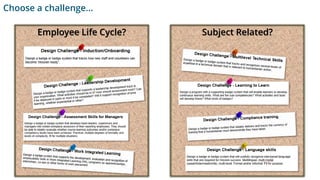 Subject Related?Employee Life Cycle?
Choose a challenge…
 
