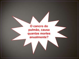 O cancro do pulmão, causa quantas mortes anualmente?