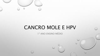 CANCRO MOLE E HPV 
1º ANO ENSINO MÉDIO 
 