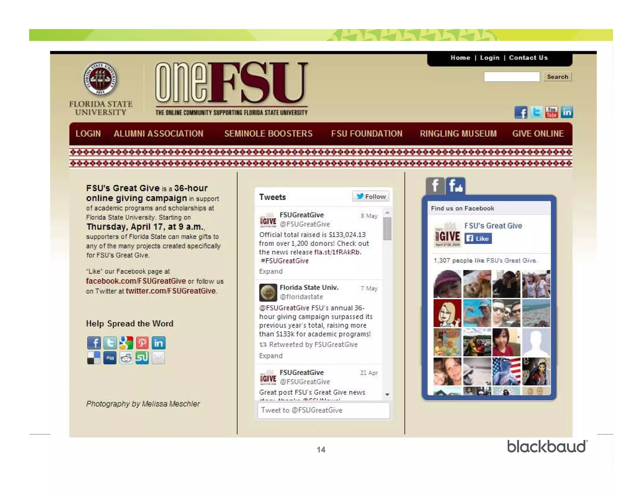 )
14
Blackbaud Enterprise Customer Summit
 