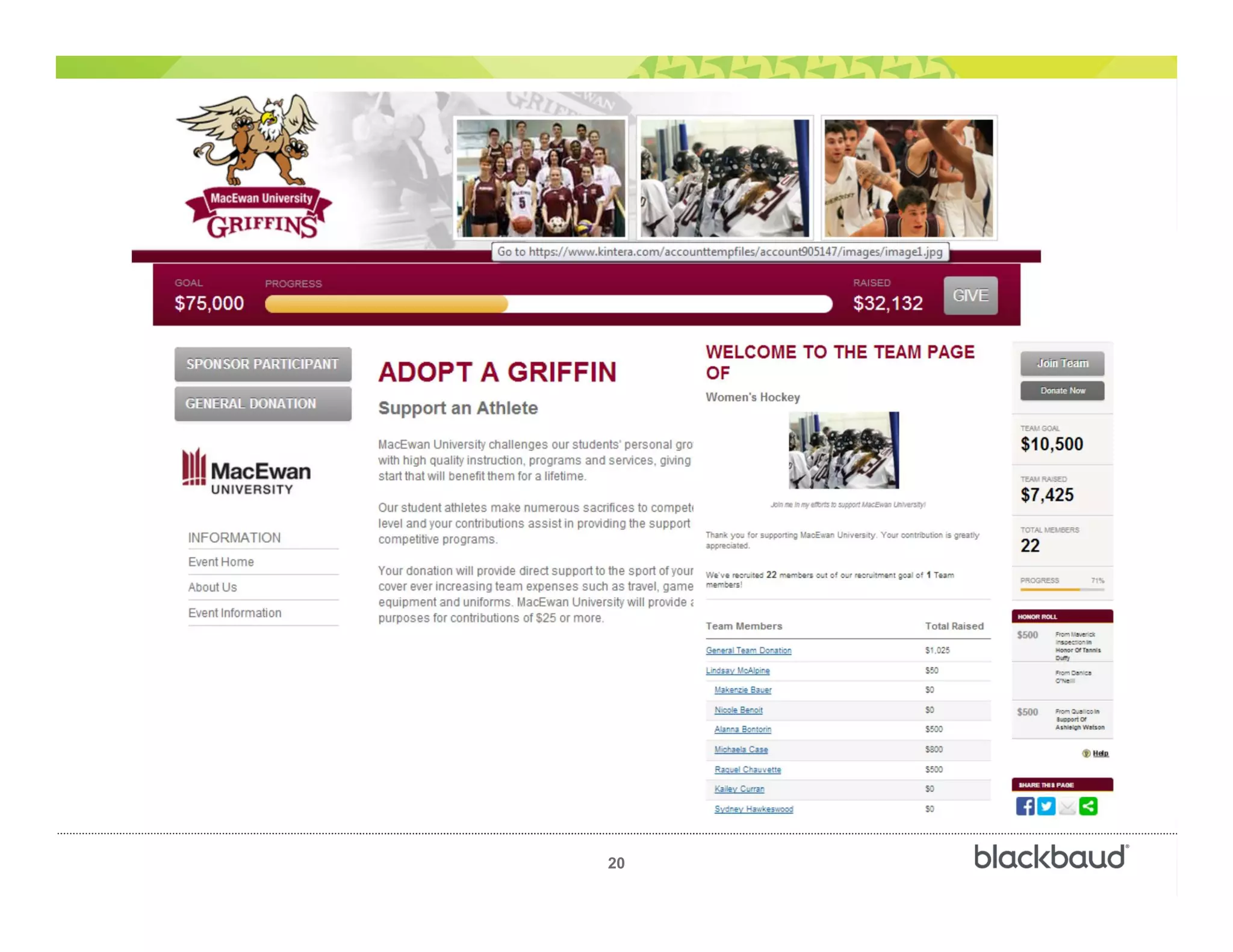 )
20
Blackbaud Enterprise Customer Summit
 