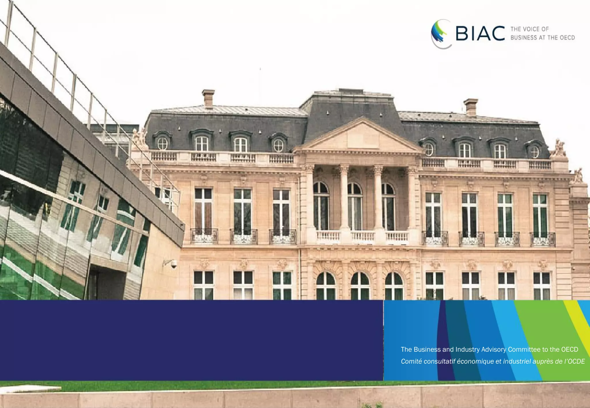 The Business and Industry Advisory Committee to the OECD
Comité consultatif économique et industriel auprès de l’OCDE
 