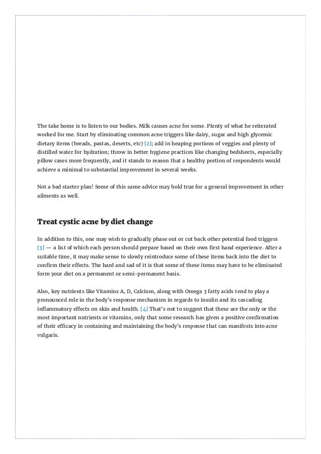 Can dairy cause acne?