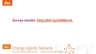 Survey results: http://bit.ly/1bbMumL
 