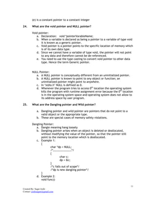 C and CPP Interview Questions | PDF | Programming Languages | Computing