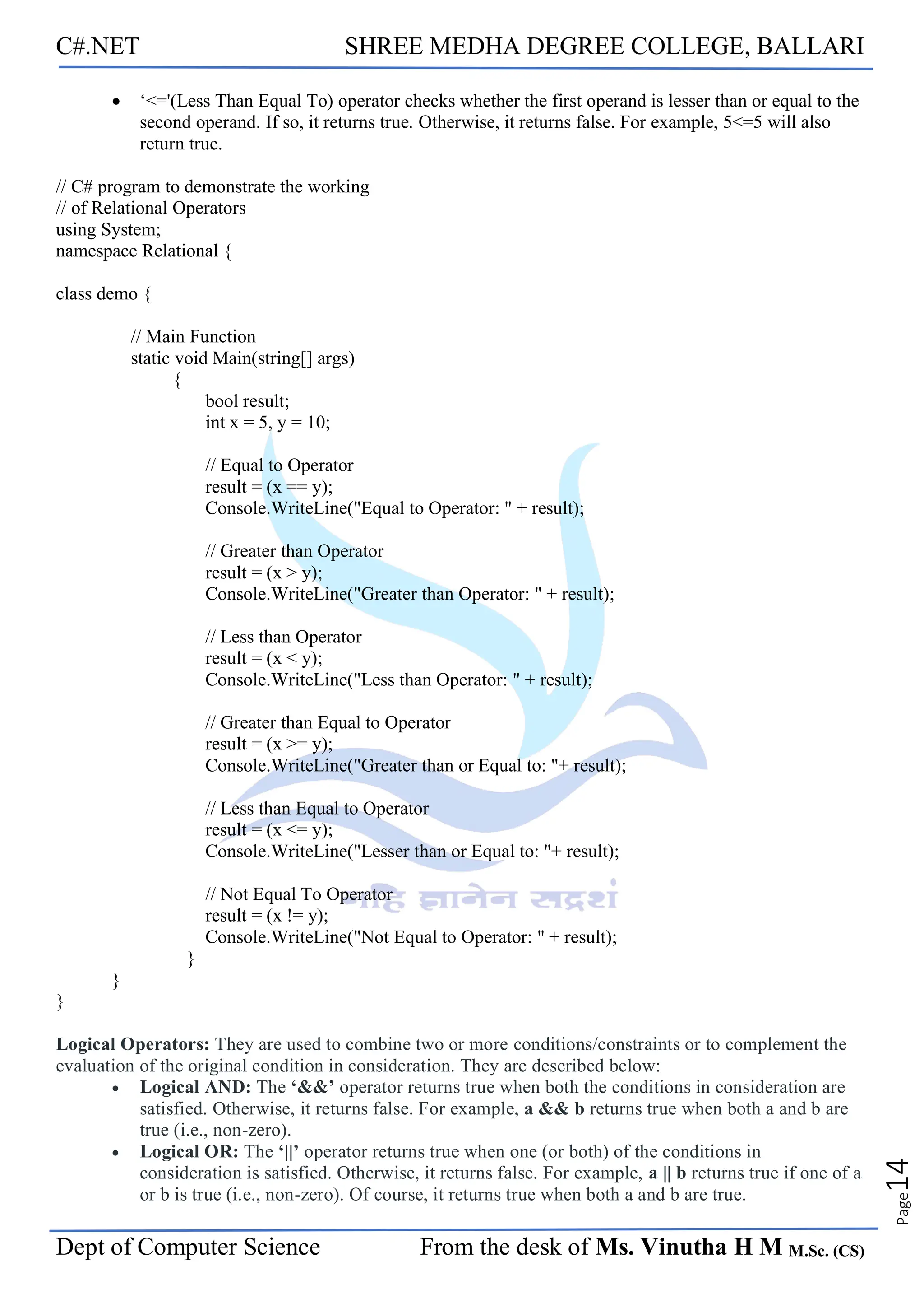C# and Dot Net Framework 1st & 2nd Unit.pdf