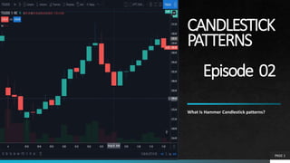 CANDLESTICK
PATTERNS
Episode 02
What Is Hammer Candlestick patterns?
PAGE 1
 