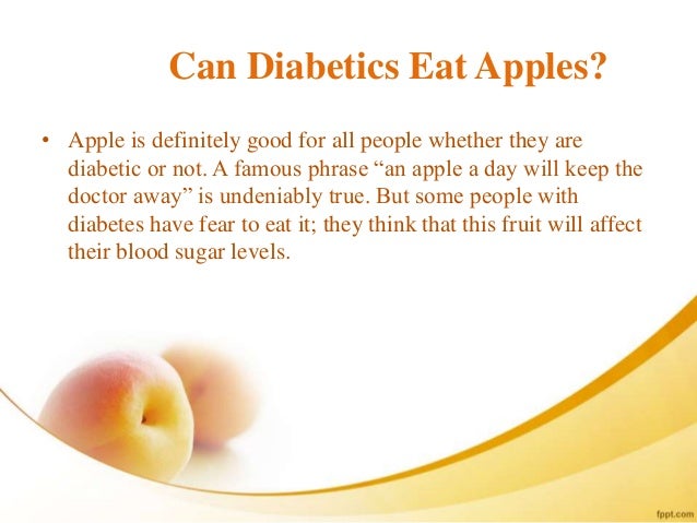 Can diabetics eat apples