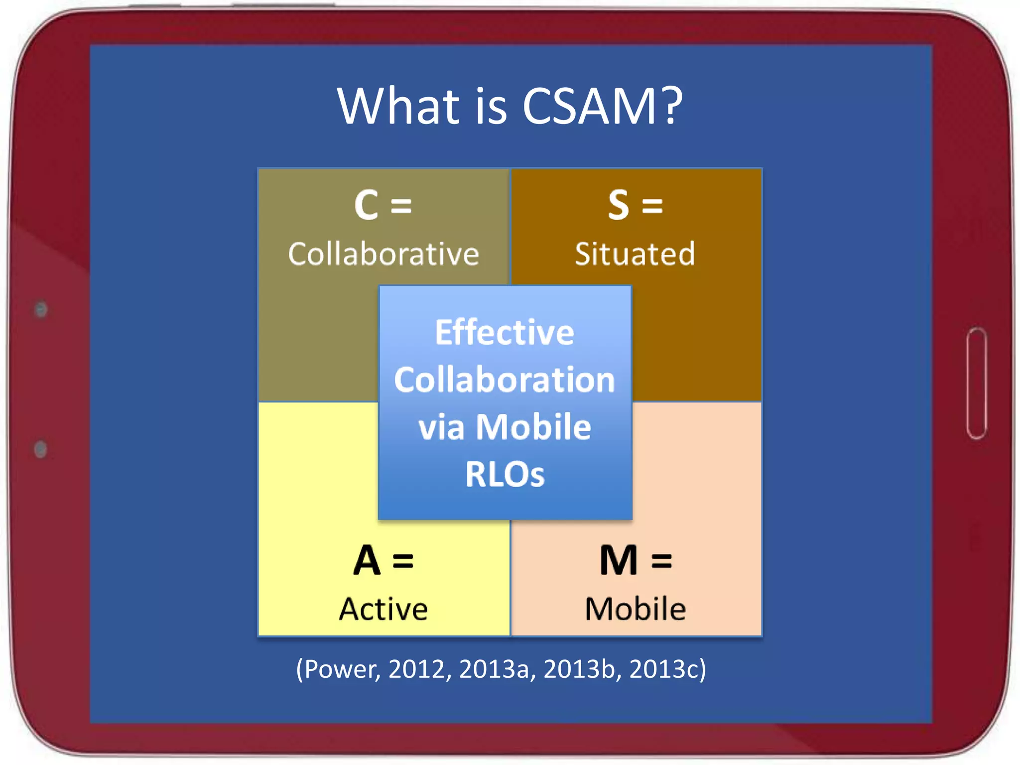 What is CSAM?

(Power, 2012, 2013a, 2013b, 2013c)

 