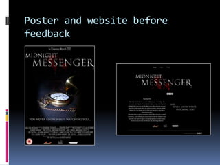 Poster and website before
feedback
 