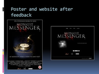 Poster and website after
feedback
 