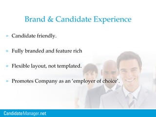 Branded Candidate Example Candidate Manager - erecruiting solution | PPT