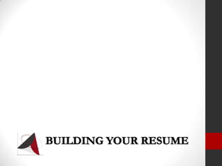 Building Your Resume