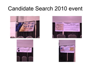 Candidate Search 2010 event  