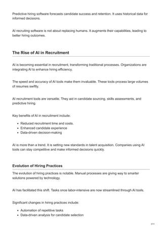 How AI Recruiting Software is Revolutionizing the Hiring Process | PDF