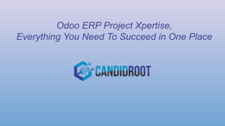 Odoo ERP Project Xpertise,
Everything You Need To Succeed in One Place
 