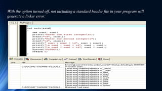 C and its errors | PPTX