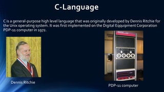 C and its errors | PPTX