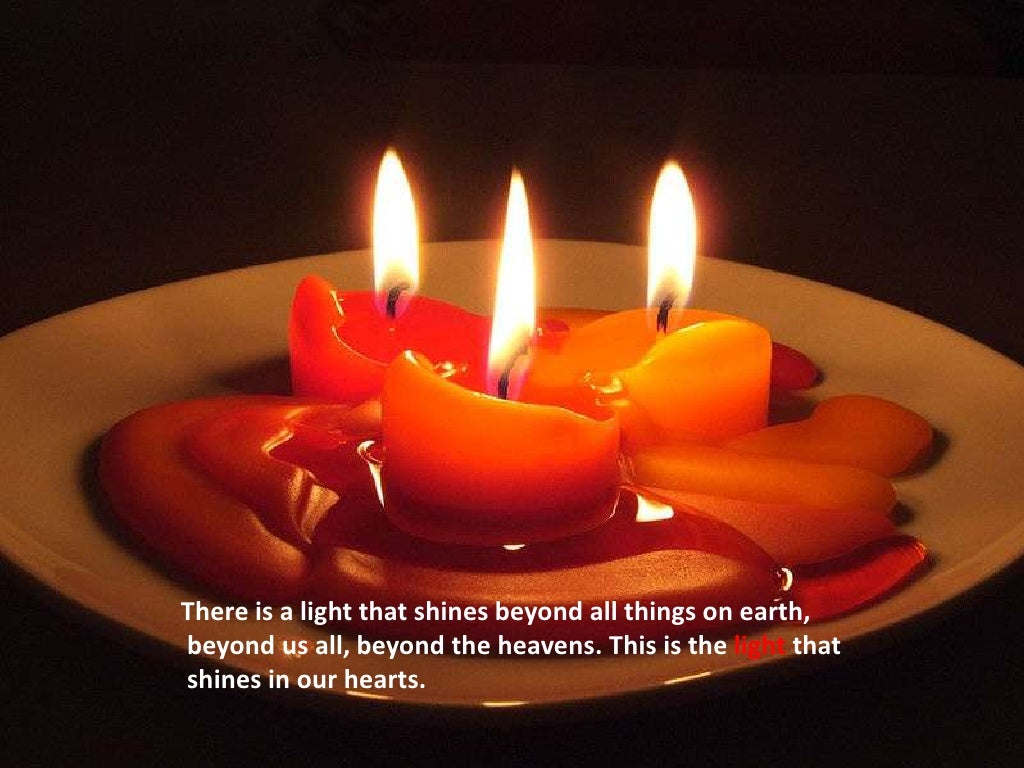 Candles light and inspiration