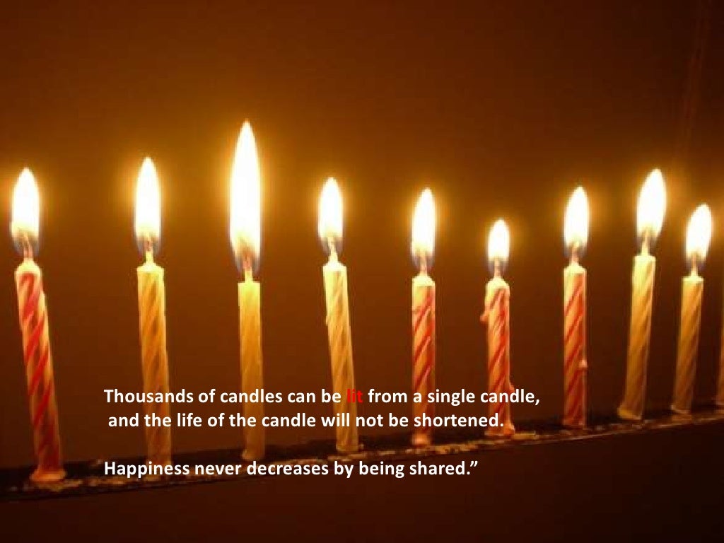 Thousands of candles can be