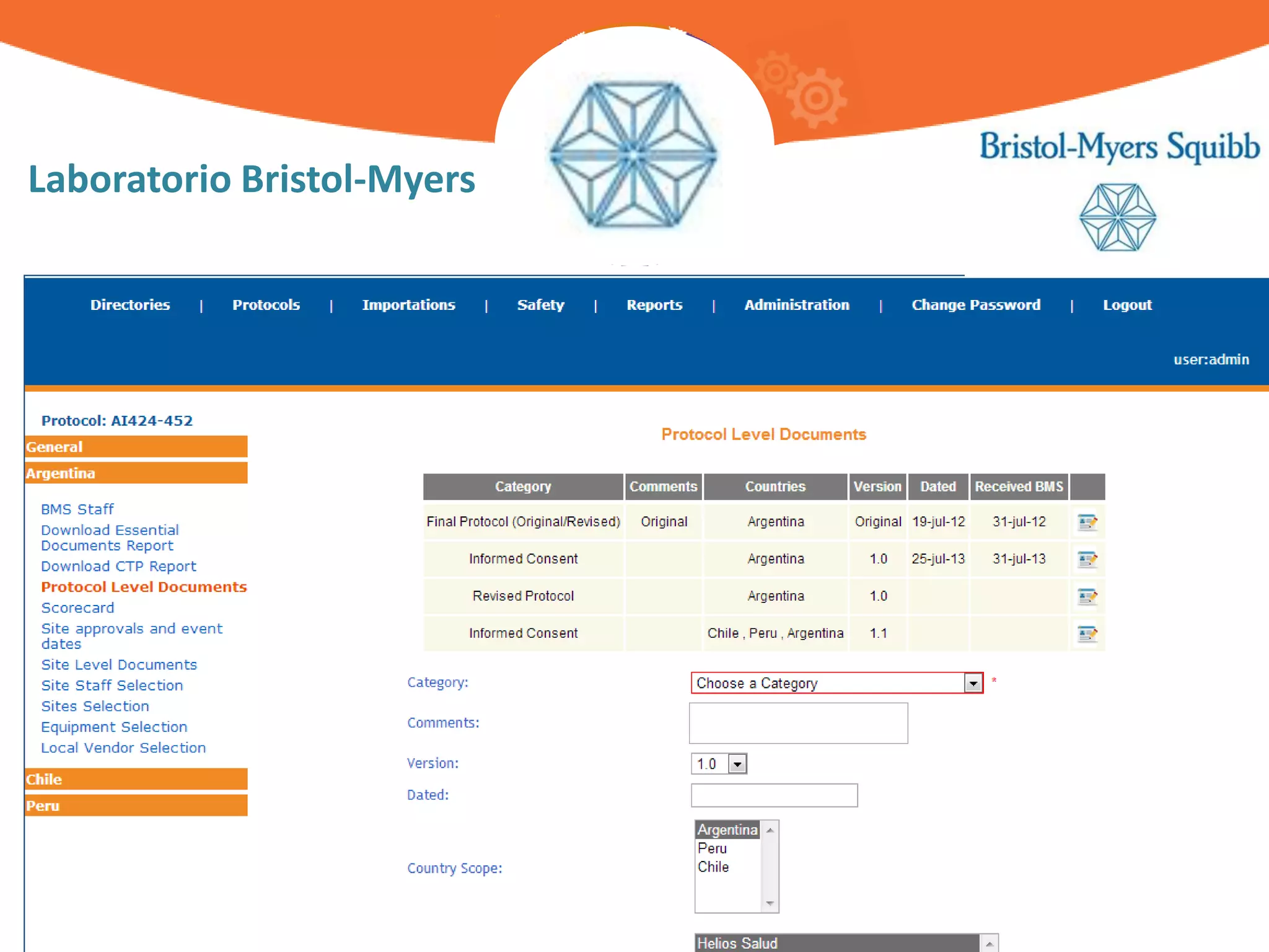 Laboratorio Bristol-Myers
 