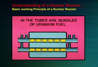 Understanding of a Nuclear Reactor…
Basic working Principle of a Nuclear Reactor
10
 