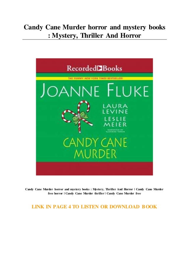Candy Cane Murder horror and mystery books Mystery... Thriller And Horror