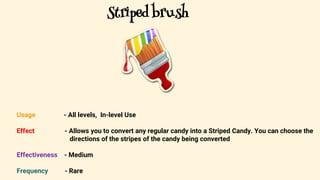 Candy Crush Saga All Boosters Explained. | PPTX