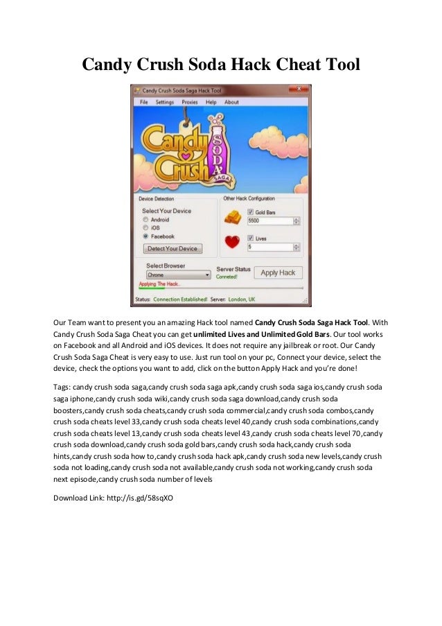 Candy crush soda hack cheat tool