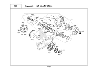 E06 Driven pully BỘ CHUYỂN ĐỘNG
- 27 -
 