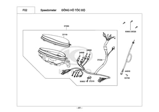 F02 Speedometer ĐỒNG HỒ TỐC ĐỘ
- 41 -
 