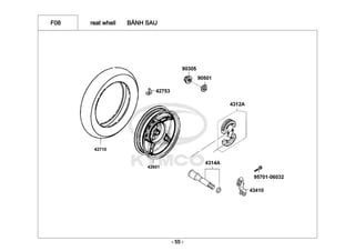 F08 reat whell BÁNH SAU
- 55 -
 