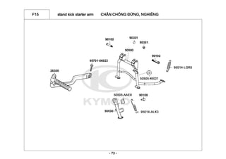 F15 stand kick starter arm CHÂN CHỐNG ĐỨNG, NGHIÊNG
- 73 -
 