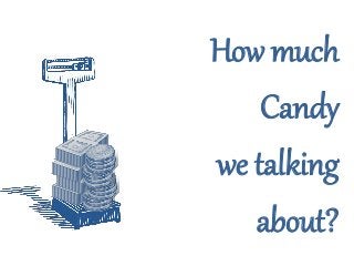 How much
Candy
we talking
about?
 