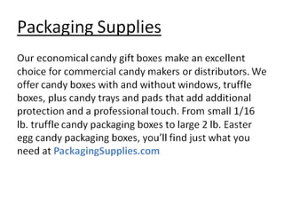 Candy packaging ideas