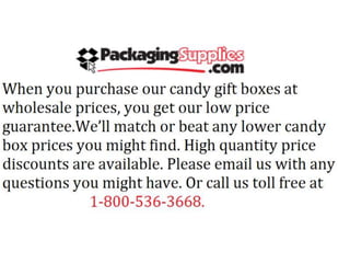 Candy packaging supplies