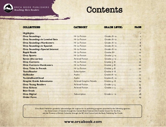 Orca Can School Catalogue 2013 2014 - 