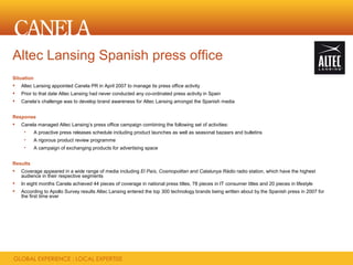 Canela Pr Presentation 2009