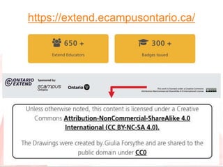 https://extend.ecampusontario.ca/
 