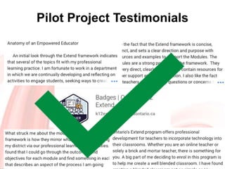 Pilot Project Testimonials
 