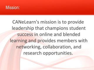 PTDEA 2014 - Canadian e-Learning Network