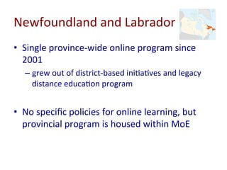 CANeLearn Webinar 2015 - State of the Nation: K-12 Online Learning in Canada