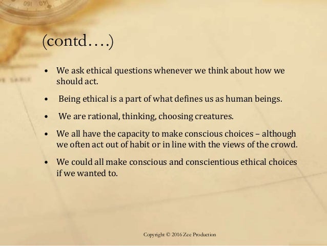 Can ethics be taught.?