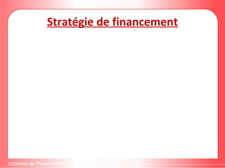Stratégie de financement
 