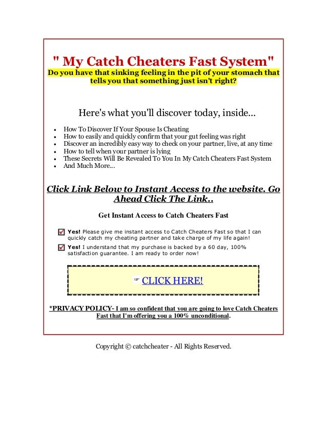 cheaters found website free