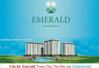 Căn hộ Emerald Trung Tâm Thủ Đức giá 12,6trieu/m2
 