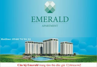 Căn hộ Emerald trung tâm thủ đức giá 12,6trieu/m2
 